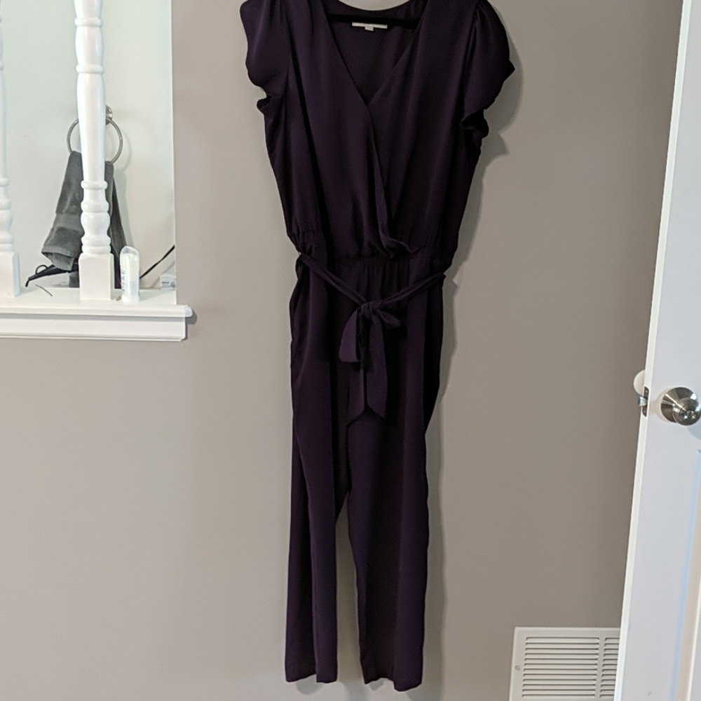 Dark Plum Petite Jumpsuit